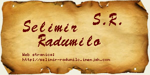 Selimir Radumilo vizit kartica